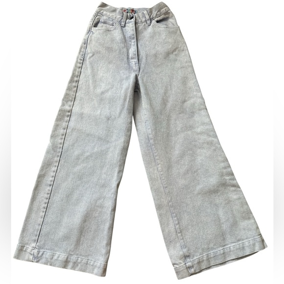 Urban Outfitters Light Violet High Rise wide leg Denim jeans size 24 - Picture 1 of 5